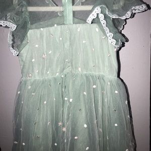 Tulle green dress